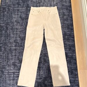 Rag & Bone Cream Straight Leg Jeans